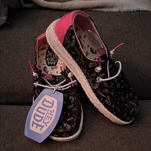 NWT | Hey Dude Wendy Unicorn Black | Youth size 1